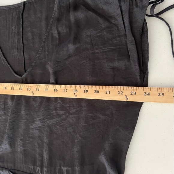 CUPSHE Women's V Neck Cover Up Swimwear Sleeveless Drawstring Black Medium - Picture 10 of 12